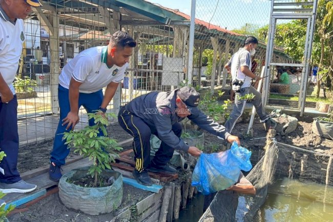 Lapas Banjarmasin Tebar 2.000 Bibit Nila, Perkuat Pembinaan Kemandirian Warga Binaan