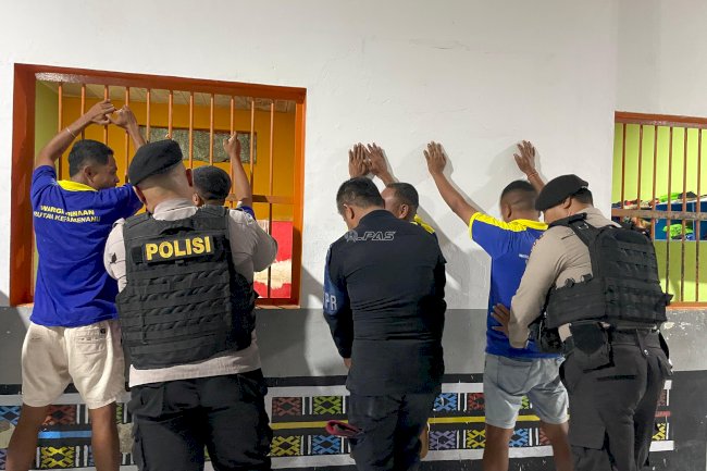 Rutan Kefamenanu Gandeng Polres TTU Geledah Blok Hunian Jelang HBP ke-62