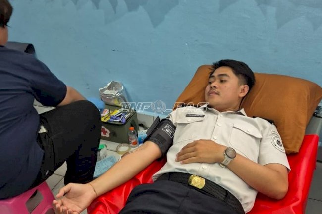 Rayakan HBP Ke-62, Rutan Donggala Donorkan Darah untuk Kemanusiaan