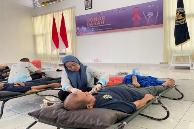 Rutan Tanjung dan RSUD H. Badaruddin Kasim Wujudkan Aksi Kemanusiaan melalui Donor Darah