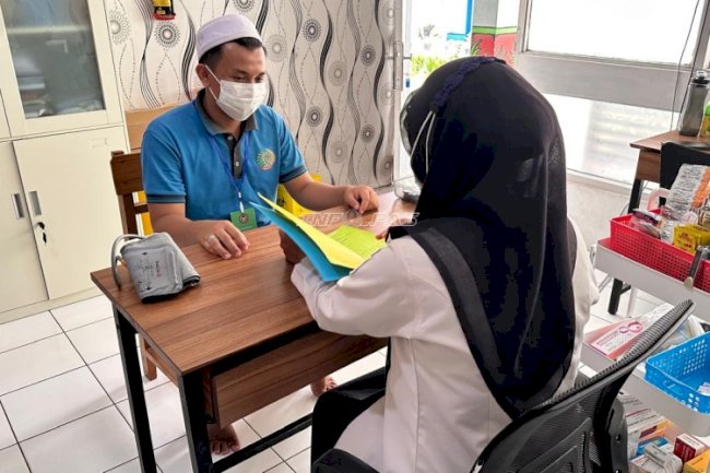 Rutan Rantau Laksanakan Pemeriksaan Kesehatan Warga Binaan, Wujud Pemenuhan Layanan Medis