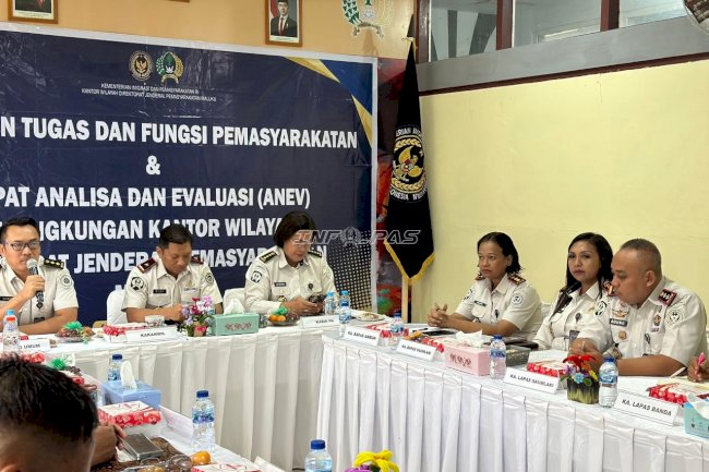 Tuan Rumah Anev, Bapas Ambon Dukung Peningkatan Kinerja Pemasyarakatan