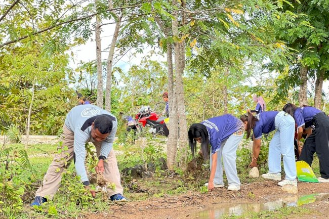 Sambut HBP Ke-62, Lapas Atambua Gelar Aksi Bersih Fasilitas Umum