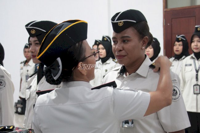 Kenaikan Pangkat Pegawai, Lapas Perempuan Manokwari Dorong Peningkatan Kinerja
