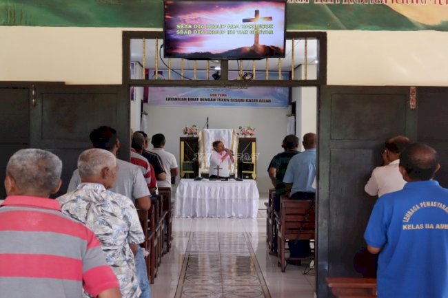 Ibadah Buka Usbu, Warga Binaan Lapas Ambon Temukan Penguatan Iman dan Harapan Baru
