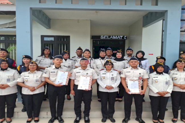 Kenaikan Pangkat Disematkan, Lapas Perempuan Ambon Perkuat Integritas dan Kinerja Petugas