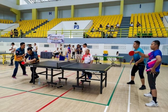 Tampil Solid, Lapas Tanjung Juara 1 Tenis Meja HBP Ke-62 Kanwil Ditjenpas Kalsel