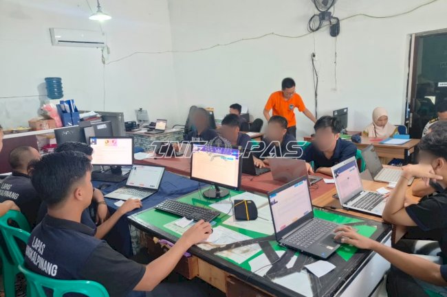 Lapas Pangkalpinang Fasilitasi TKA Paket B, Dukung Pendidikan Warga Binaan