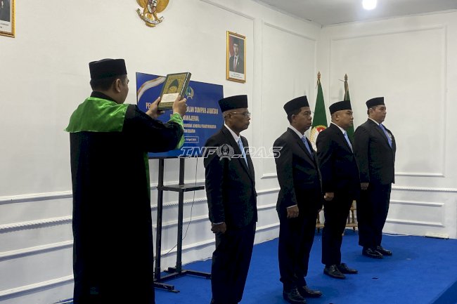 Empat Pejabat Lapas Kotabaru Resmi Dilantik, Siap Emban Amanah dan Tugas Baru