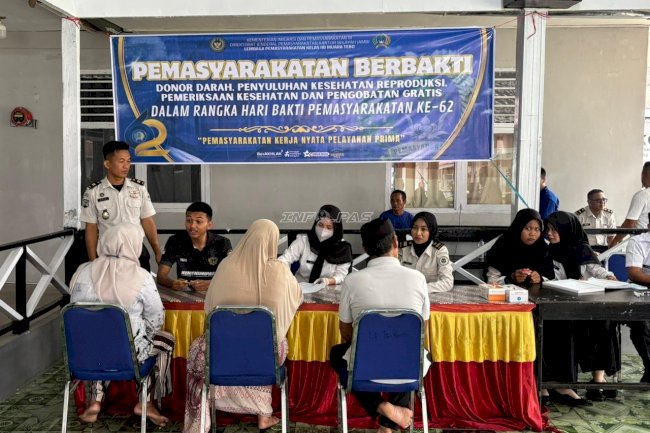 Semarak HBP Ke-62, Lapas Muara Tebo Gelar Donor Darah dan Pemeriksaan Kesehatan Gratis