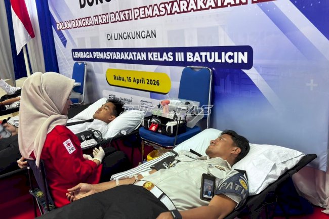 Lapas Batulicin Gelar Donor Darah, Semangat Kepedulian HBP Ke-62