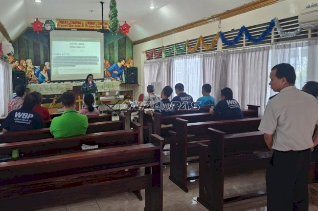 Warga Binaan Kristiani Lapas Banjarmasin Ikuti Ibadah GPIB Maranatha