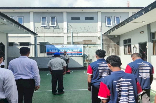 Tegaskan Komitmen Integritas, Lapas Wahai Deklarasikan Ikrar Zero Halinar 