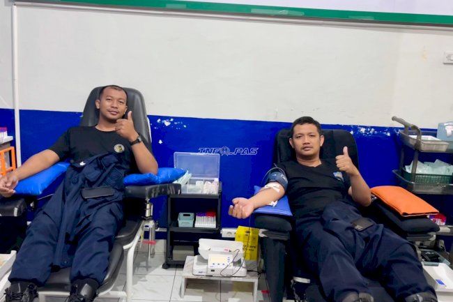 Rutan Barabai Gelar Donor Darah dan Beri Penghargaan UTD RSHD