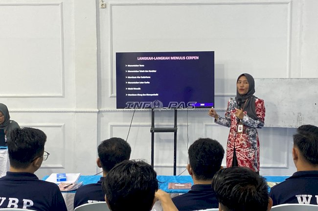 Asah Kreativitas dan Kemampuan Berpikir, Lapas Kotabaru Latih Warga Binaan Menulis Cerpen