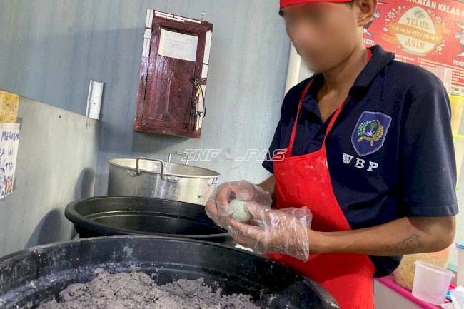 Lapas Kotabaru Perkuat Kemandirian lewat Telur Asin La New City