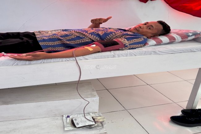 Jelang HBP Ke-62, Petugas dan Warga Binaan Lapas Namlea Laksanakan Kegiatan Donor Darah