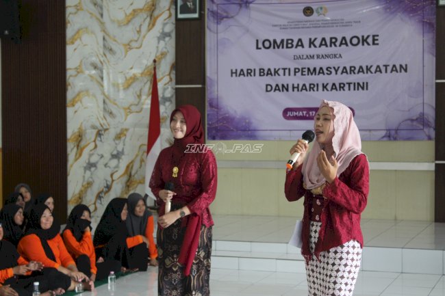 Lomba Karaoke Meriahkan HBP dan Hari Kartini di Rutan Perempuan Surabaya