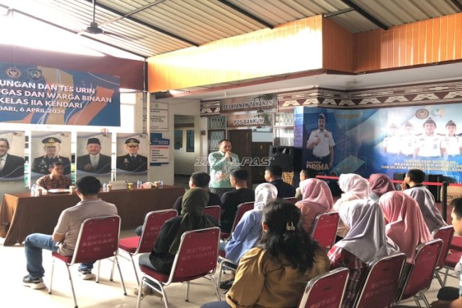 Di Rutan Kendari, Kakanwil Ditjenpas Sultra Tegaskan Pentingnya Kepatuhan SOP 