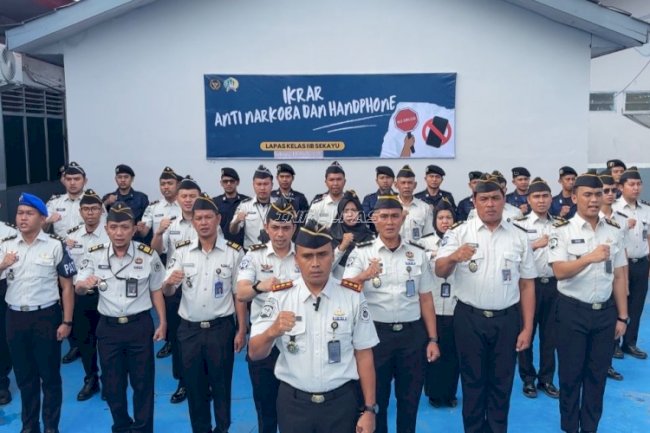 Komitmen Bersih dan Berintegritas, Lapas Sekayu Gaungkan Ikrar Zero Halinar