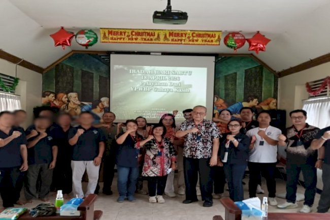 Warga Binaan Lapas Banjarmasin Jalani Ibadah dan Perenungan bersama YPWBP Cahaya Kasih Jakarta