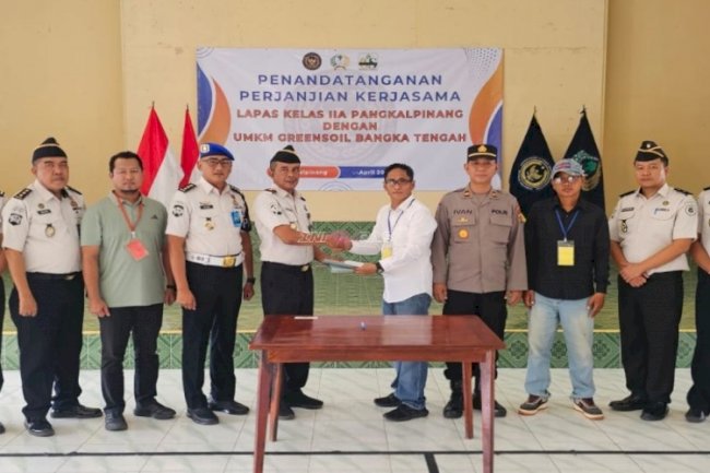  Gandeng Green Soil, Kompos Lapas Pangkalpinang Siap Bersaing di Pasar  