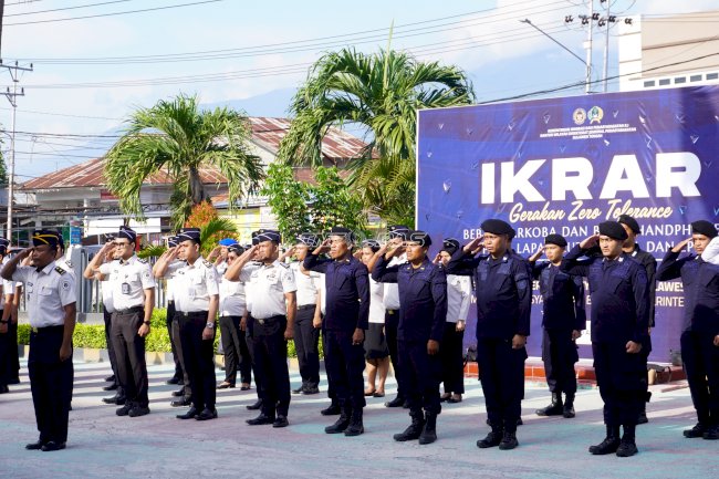 Ikrar Zero Halinar, Kanwil Ditjenpas Sulteng Perkuat Pengawasan