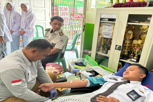 Rutan Rantau Ikuti Donor Darah Keliling SKPD se-Kab. Tapin, Wujud Peduli Kemanusiaan