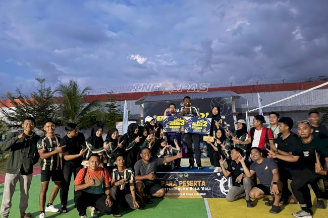 Rutan Majene Sabet Dua Gelar di Turnamen Voli HBP Ke-62