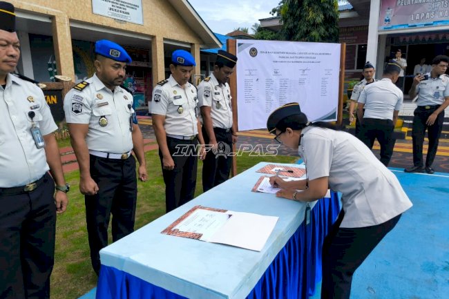 Lapas Kalabahi Gaungkan Ikrar Antinarkoba dan Handphone Ilegal