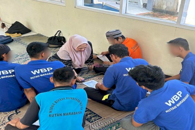Rutan Marabahan Gandeng SPNF SKB Barito Kuala, Hadirkan Pembelajaran Baca Tulis bagi Warga Binaan