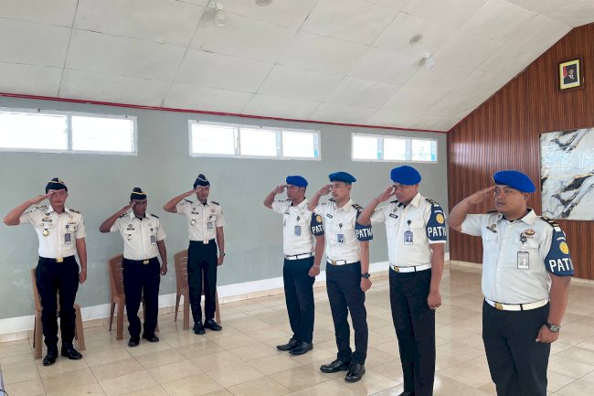 Perkuat Pengawasan, Rutan SoE Ikuti Pengukuhan Satops Patnal