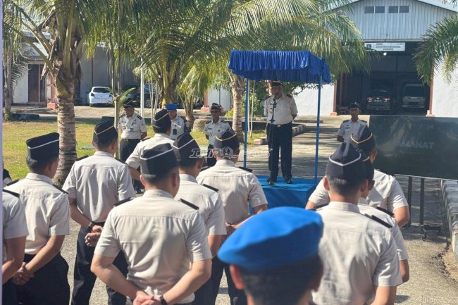 Komitmen Tanpa Kompromi! Kakanwil Ditjenpas Sulbar Pimpin Apel Zero Halinar