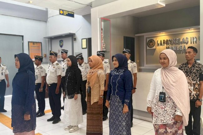 Semangat Hari Kartini, Jajaran Lapas Namlea Tampil Berkebaya