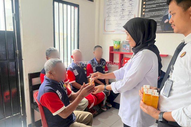 Lapas Wahai Prioritaskan Kesehatan Warga Binaan Lansia lewat Suplemen Kalsium
