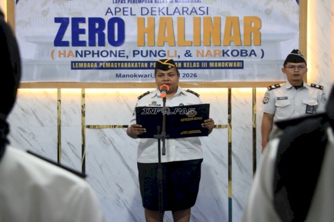Lapas Perempuan Manokwari Gelar Deklarasi Zero Halinar