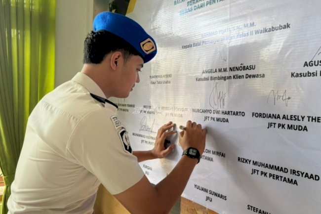 Wujudkan Integritas, Bapas Waikabubak Deklarasikan Ikrar Bebas Narkoba