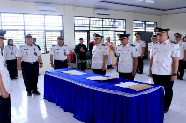Kakanwil Ditjenpas Sultra Lantik Pejabat Eselon IV, Perkuat Kinerja Pemasyarakatan Sultra