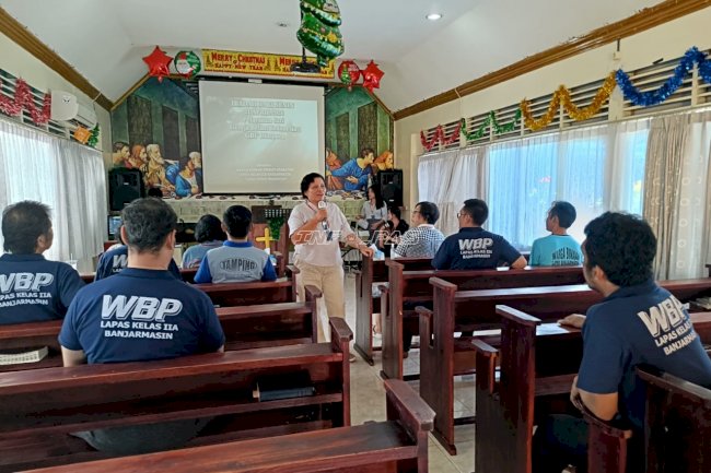 Tanamkan Rasa Syukur, Lapas Banjarmasin Gelar Ibadah Oikumene