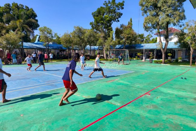 Turnamen Futsal Warga Binaan Semarakkan HBP Ke-62 di Lapas Narkotika Karang Intan