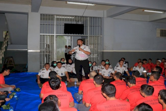 Rajut Kebersamaan, Lapas Pemuda Madiun Gelar Makan Bersama Warga Binaan