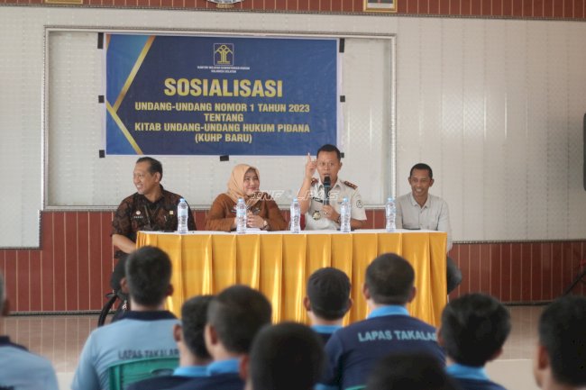 Tingkatkan Pemahaman Tahanan dan Warga Binaan, Lapas Takalar Hadirkan Penyuluhan Hukum