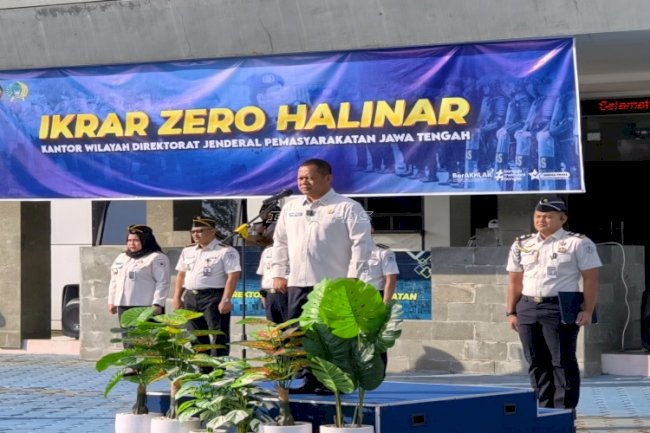 Ikrar Zero Halinar, Kanwil Ditjenpas Jateng Perkuat Integritas Pegawai