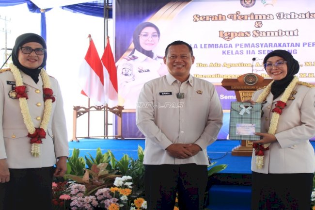 Pimpin Sertijab Kalapas Perempuan Semarang, Kakanwil Ditjenpas Jateng Tekankan Kontribusi Nyata dan Penguatan Kinerja
