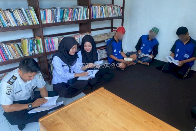 Dorong Literasi, Lapas Tanjung Sosialisasikan Manfaat Membaca bagi Warga Binaan