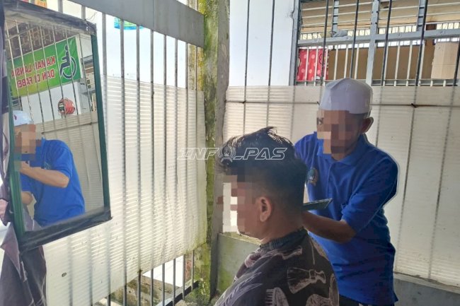 Asah Keterampilan dan Kemandirian, Rutan Rantau Optimalkan Barbershop Mini bagi Warga Binaan