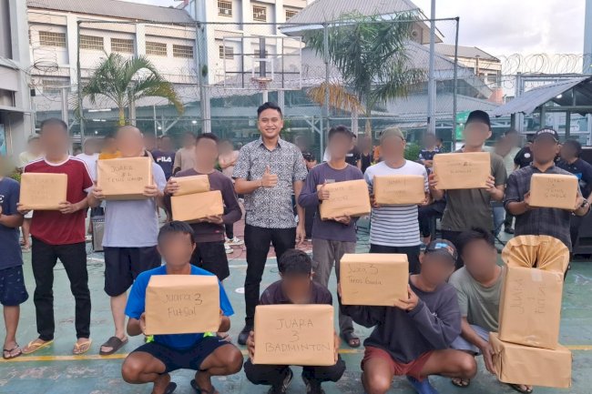 Meriah, Penutupan Porsenap di Rutan Jakarta Pusat Diwarnai Pembagian Hadiah
