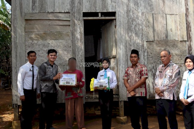 Tebar Kepedulian, Lapas Batulicin Salurkan Bantuan Sembako kepada Masyarakat Sekitar
