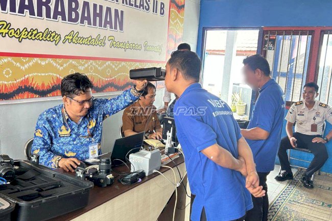 Rutan Marabahan Gandeng Disdukcapil Batola Layani Administrasi Kependudukan Warga Binaan