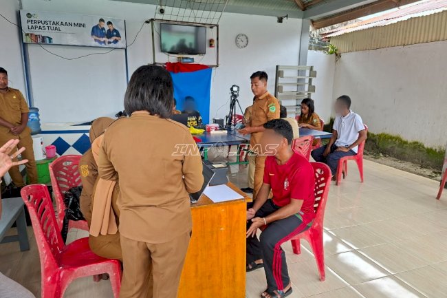 Lapas Tual Pastikan Validitas Data Warga Binaan Lewat Layanan Adminduk Terpadu